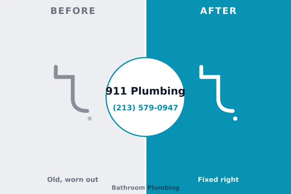 Before and after: plumbing company Fergus Falls, MN